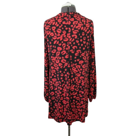 Cynthia Steffe animal print‎ twist neck shift dress - Picture 3 of 12